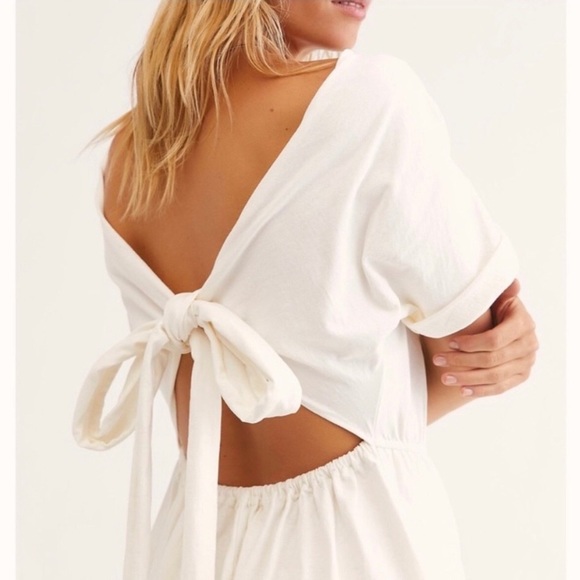 Free People Sorrento Midi Dress Ivory - Picture 3 of 15